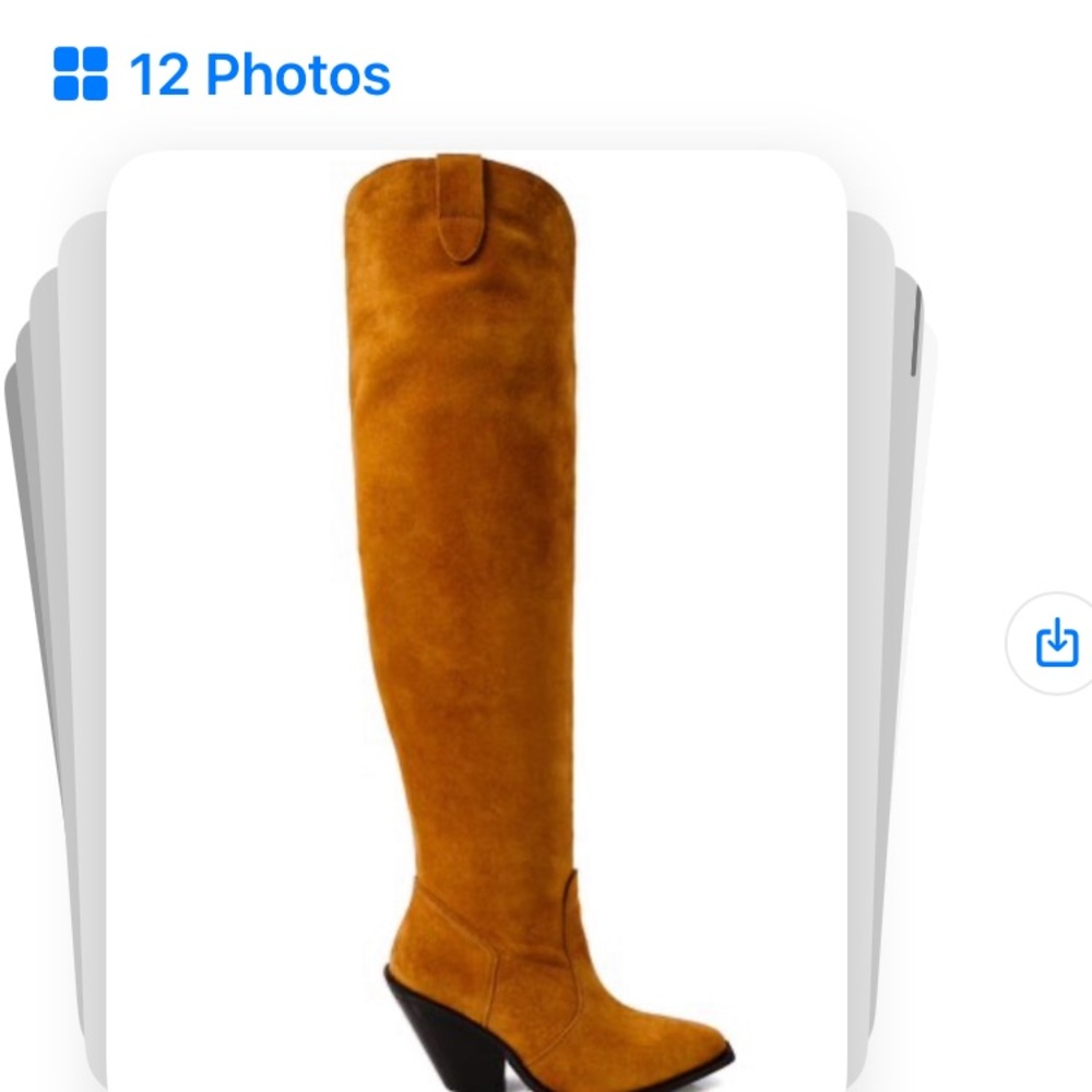 Free People Suede Over-the-Knee Boots - Tan